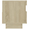 TV-taso LED-valoilla Sonoma-tammi 80x35x40 cm