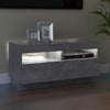 TV-taso LED-valoilla betoninharmaa 80x35x40 cm