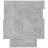 TV-taso LED-valoilla betoninharmaa 80x35x40 cm