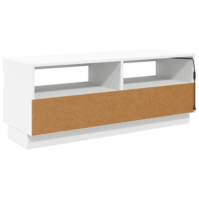 Valkoinen tv-taso led-valoilla Ramiz 100x35x40cm