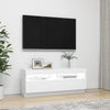 TV-taso LED-valoilla valkoinen 100x35x40 cm