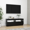 TV-taso LED-valoilla musta 100x35x40 cm