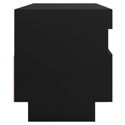 TV-taso LED-valoilla musta 100x35x40 cm