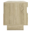 TV-taso LED-valoilla Sonoma-tammi 100x35x40 cm