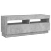 TV-taso LED-valoilla betoninharmaa 100x35x40 cm