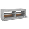 TV-taso LED-valoilla betoninharmaa 100x35x40 cm