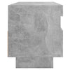 TV-taso LED-valoilla betoninharmaa 100x35x40 cm