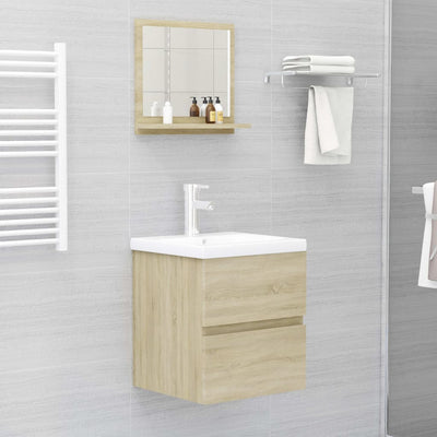 Kylpyhuonepeili Sonoma-tammi 40x10,5x37 cm tekninen puu