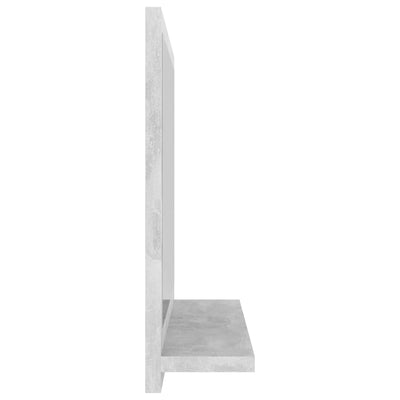 Kylpyhuonepeili betoninharmaa 40x10,5x37 cm tekninen puu