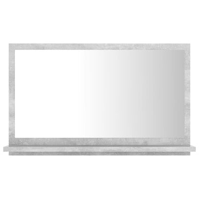 Kylpyhuonepeili betoninharmaa 60x10,5x37 cm tekninen puu