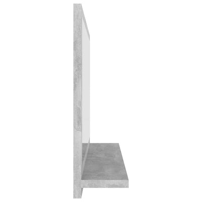 Kylpyhuonepeili betoninharmaa 60x10,5x37 cm tekninen puu