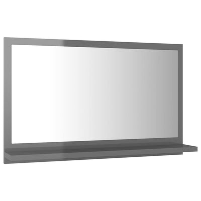 Kylpyhuonepeili korkeakiilto musta 60x10,5x37 cm lastulevy