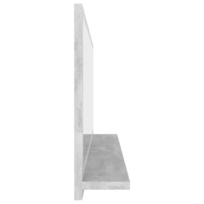 Kylpyhuonepeili betoninharmaa 90x10,5x37 cm lastulevy