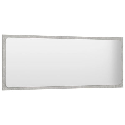 Kylpyhuonepeili betoninharmaa 100x1,5x37 cm lastulevy