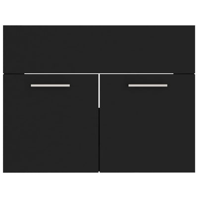 Allaskaappi musta 60x38,5x46 cm lastulevy