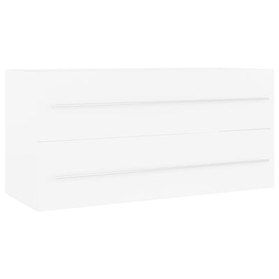 Valkoinen allaskaappi Sydnee 100x38,5x48cm (puinen)