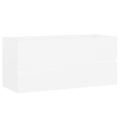 Allaskaappi valkoinen 100x38,5x45 cm tekninen puu