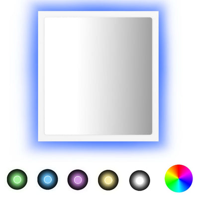 LED-kylpyhuonepeili valkoinen 40x8,5x37 cm akryyli
