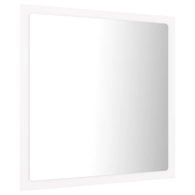 LED-kylpyhuonepeili valkoinen 40x8,5x37 cm akryyli
