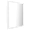 LED-kylpyhuonepeili valkoinen 40x8,5x37 cm akryyli