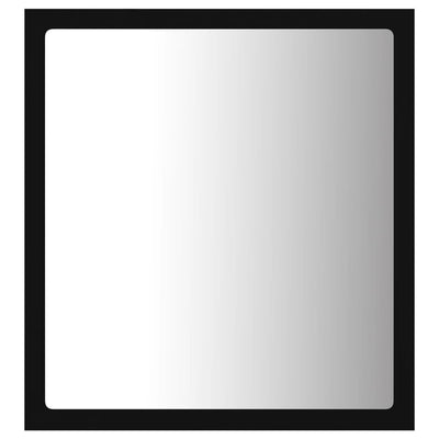 LED-kylpyhuonepeili musta 40x8,5x37 cm akryyli