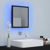 LED-kylpyhuonepeili musta 40x8,5x37 cm akryyli