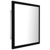 LED-kylpyhuonepeili musta 40x8,5x37 cm akryyli