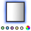 LED-kylpyhuonepeili harmaa 40x8,5x37 cm akryyli