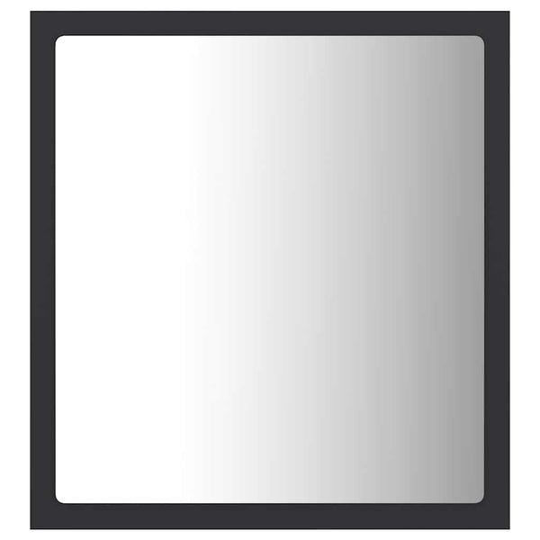 LED-kylpyhuonepeili harmaa 40x8,5x37 cm akryyli