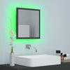 LED-kylpyhuonepeili harmaa 40x8,5x37 cm akryyli