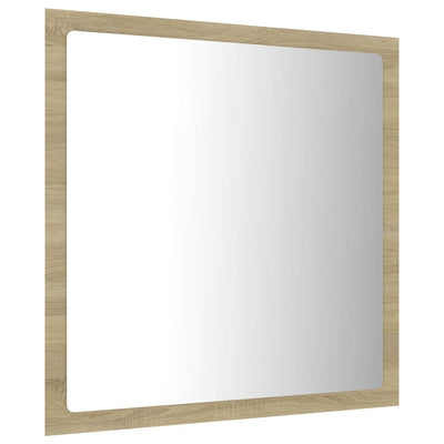 LED-kylpyhuonepeili Sonoma-tammi 40x8,5x37 cm akryyli