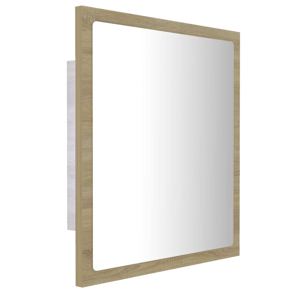 Sonoma tammi led-kylpyhuonepeili Magareta 40x8,5x37cm (akryyli)