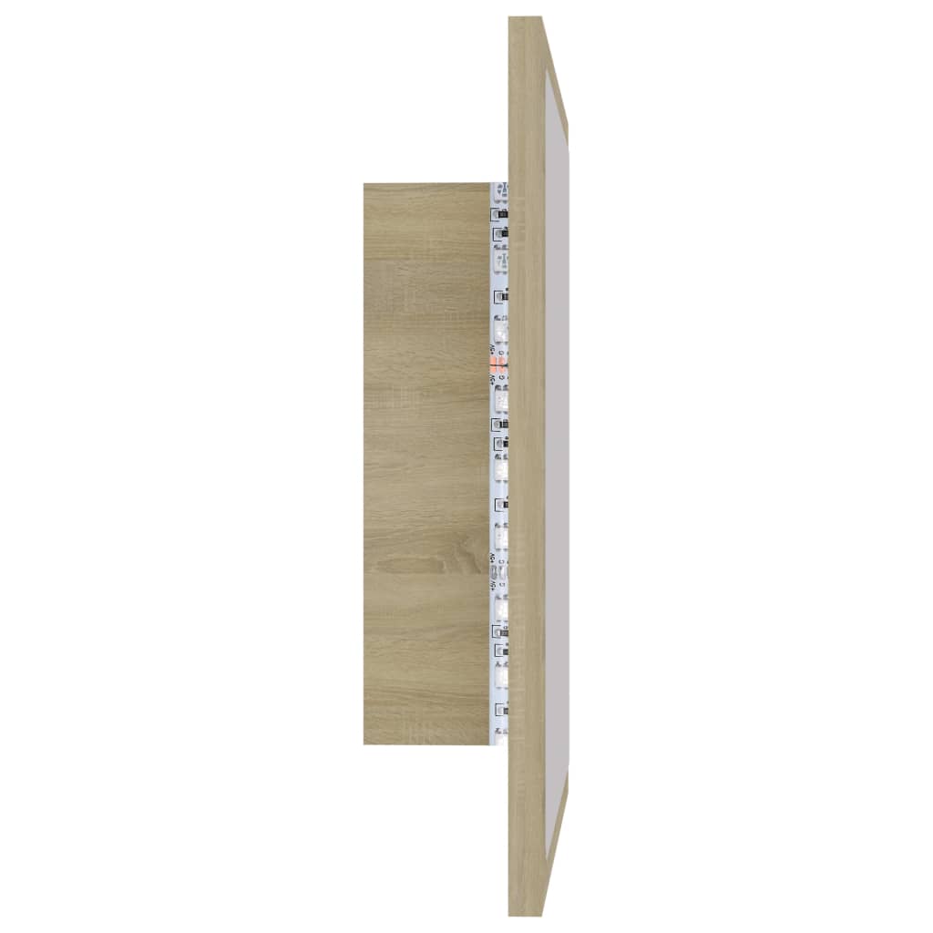 Sonoma tammi led-kylpyhuonepeili Magareta 40x8,5x37cm (akryyli)