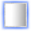 LED-kylpyhuonepeili betoninharmaa 40x8,5x37 cm akryyli