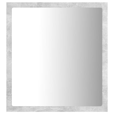 LED-kylpyhuonepeili betoninharmaa 40x8,5x37 cm akryyli