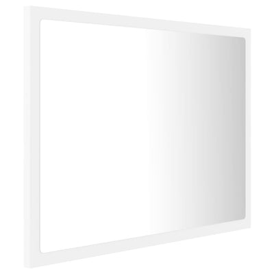 LED-kylpyhuonepeili valkoinen 60x8,5x37 cm akryyli