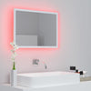 LED-kylpyhuonepeili valkoinen 60x8,5x37 cm akryyli