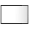 Kylpyhuonepeili LED korkeakiilto harmaa 60x8,5x37 cm akryyli