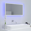 LED-kylpyhuonepeili valkoinen 80x8,5x37 cm akryyli