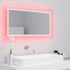 LED-kylpyhuonepeili valkoinen 90x8,5x37 cm akryyli