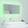 LED-kylpyhuonepeili valkoinen 90x8,5x37 cm akryyli