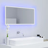 LED-kylpyhuonepeili valkoinen 90x8,5x37 cm akryyli