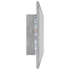 LED-kylpyhuonepeili betoninharmaa 90x8,5x37 cm akryyli