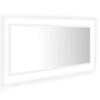 Kylpyhuonepeili LED valkoinen 100x8,5x37 cm akryyli