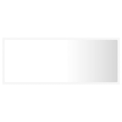 Kylpyhuonepeili LED valkoinen 100x8,5x37 cm akryyli