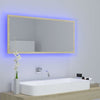 LED-kylpyhuonepeili Sonoma-tammi 100x8,5x37 cm akryyli