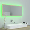 LED-kylpyhuonepeili Sonoma-tammi 100x8,5x37 cm akryyli