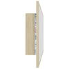 LED-kylpyhuonepeili Sonoma-tammi 100x8,5x37 cm akryyli
