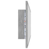 LED-kylpyhuonepeili betoninharmaa 100x8,5x37 cm akryyli