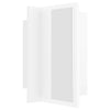 Kylpyhuoneen LED-peilikaappi valkoinen 40x12x45 cm akryyli